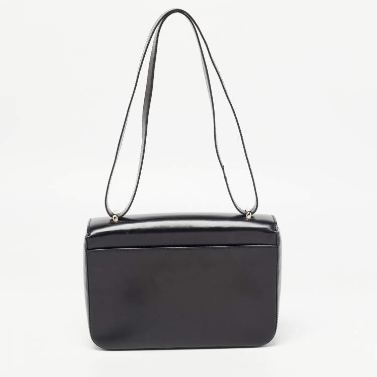 مملوكة مسبقًا Cartier Black Glossy Leather Panthere Shoulder Bag