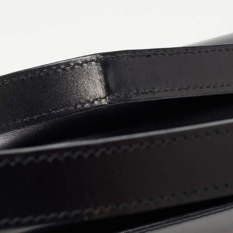 مملوكة مسبقًا Cartier Black Glossy Leather Panthere Shoulder Bag