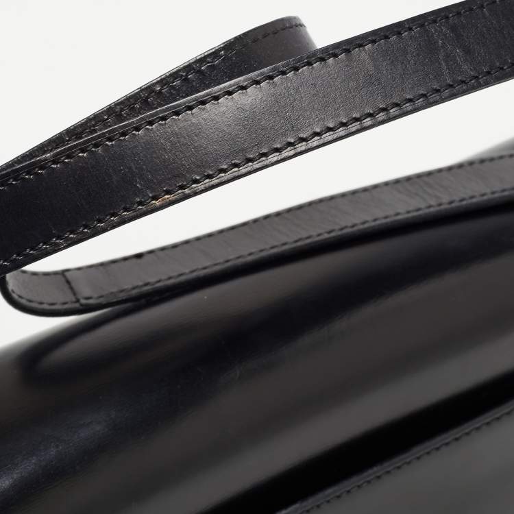 مملوكة مسبقًا Cartier Black Glossy Leather Panthere Shoulder Bag