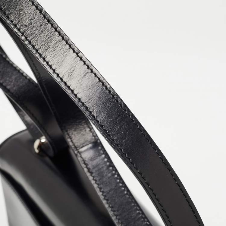 مملوكة مسبقًا Cartier Black Glossy Leather Panthere Shoulder Bag