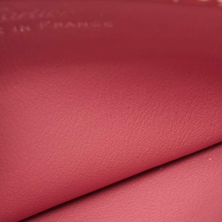 Pre Owned Cartier Pink Patent Leather Happy Birthday Card Holder