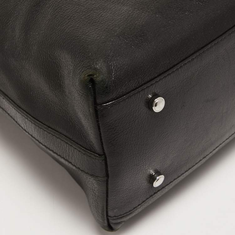 Pre Owned Cartier Black Leather Large Marcello de Cartier Satchel