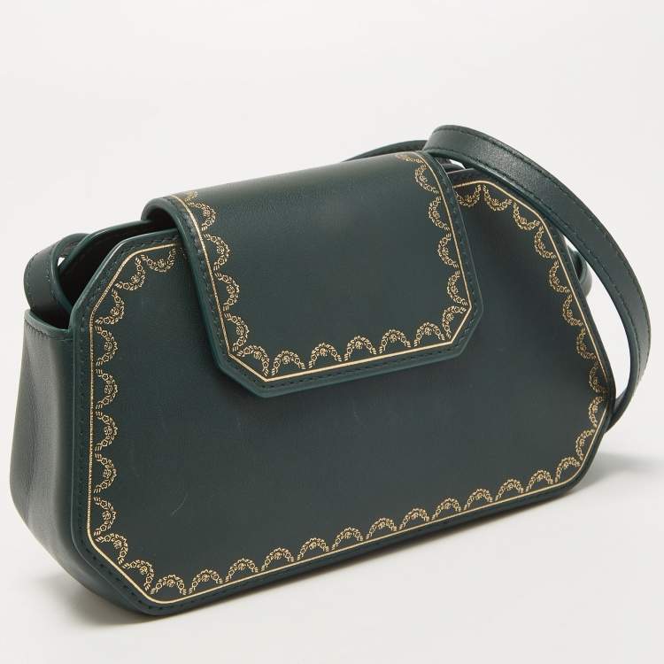 مملوكة مسبقًا Cartier Green Leather Nano Guirlande De Cartier Bag