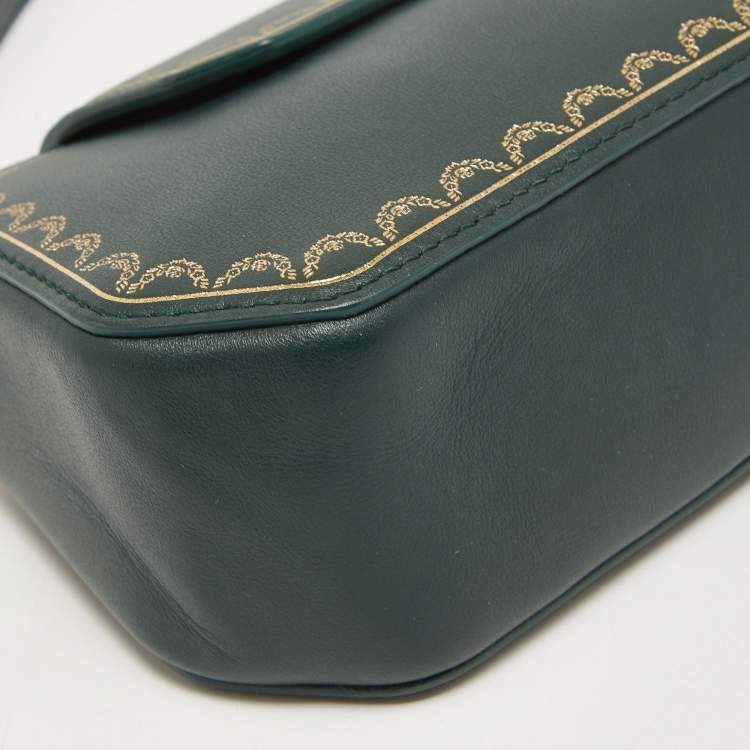 مملوكة مسبقًا Cartier Green Leather Nano Guirlande De Cartier Bag
