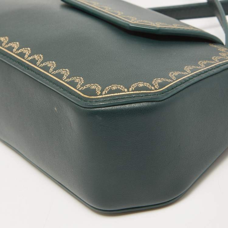 مملوكة مسبقًا Cartier Green Leather Nano Guirlande De Cartier Bag