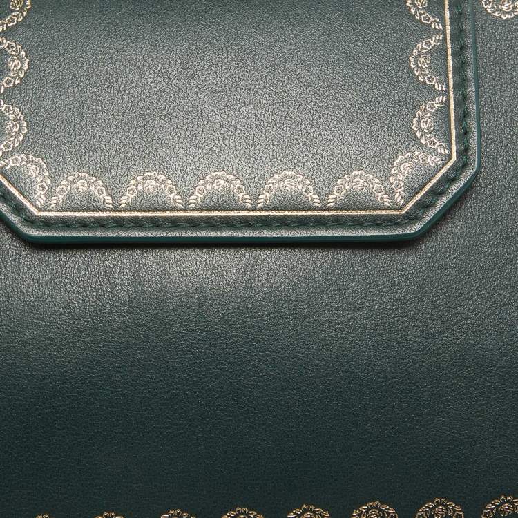 مملوكة مسبقًا Cartier Green Leather Nano Guirlande De Cartier Bag