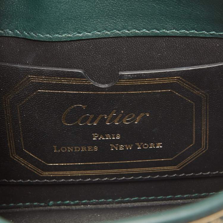مملوكة مسبقًا Cartier Green Leather Nano Guirlande De Cartier Bag