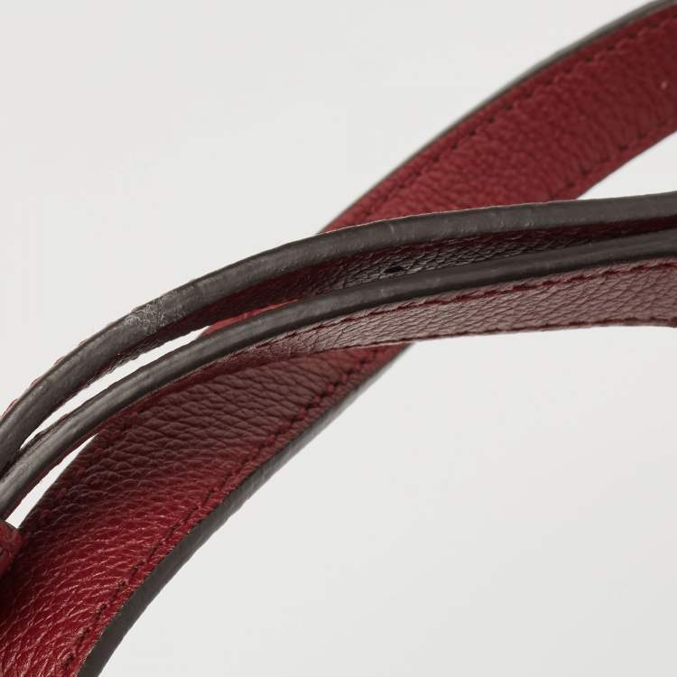 Pre Owned Cartier Red Leather Mini C de Cartier Satchel             