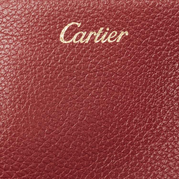 Pre Owned Cartier Red Leather Mini C de Cartier Satchel             