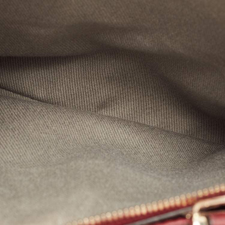 Pre Owned Cartier Red Leather Mini C de Cartier Satchel             