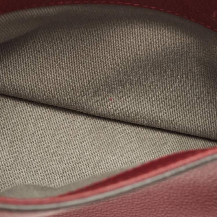 Pre Owned Cartier Red Leather Mini C de Cartier Satchel             