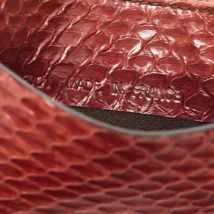 Pre Owned Cartier Brown Python Card Holder