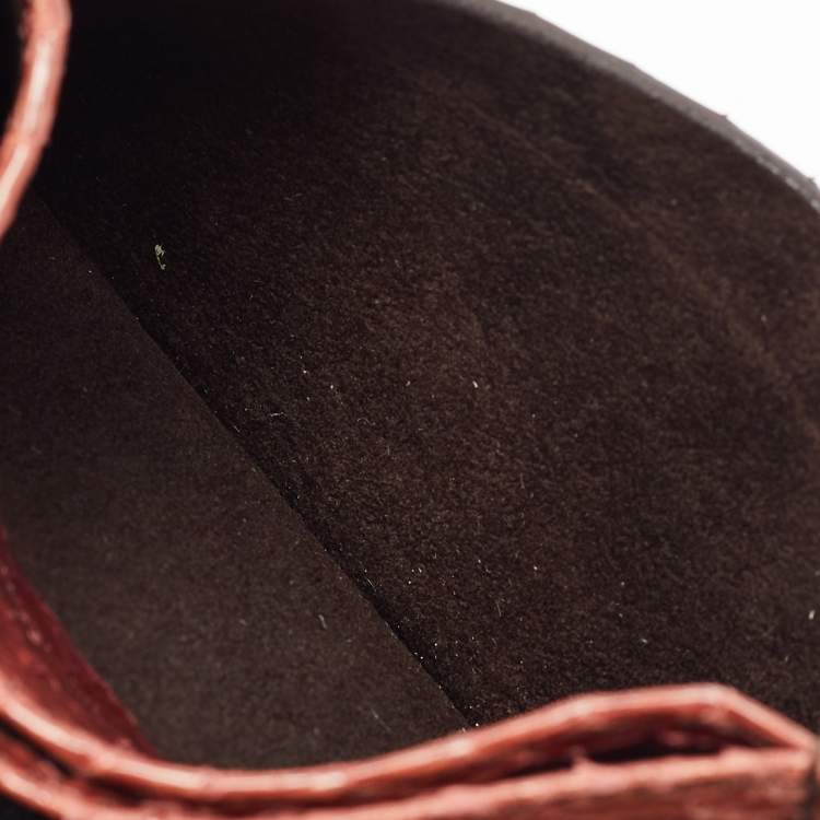 Pre Owned Cartier Brown Python Card Holder