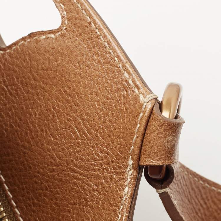 Pre Owned Cartier Brown Leather Medium Marcello de Cartier Bag
