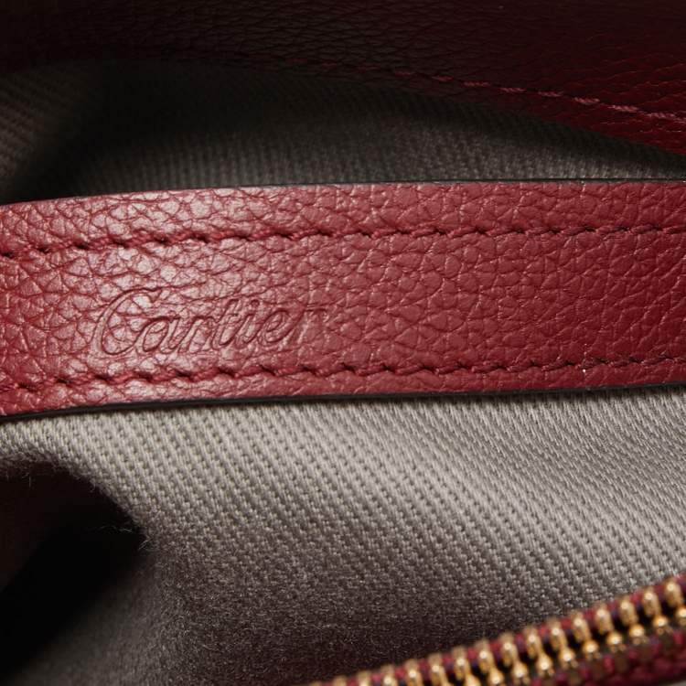 مملوكة مسبقًا Cartier Red Leather Mini C de Cartier Satchel