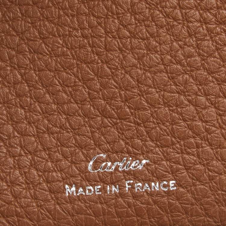 مملوكة مسبقًا Cartier Grey Leather Must de Cartier Bifold Card Case