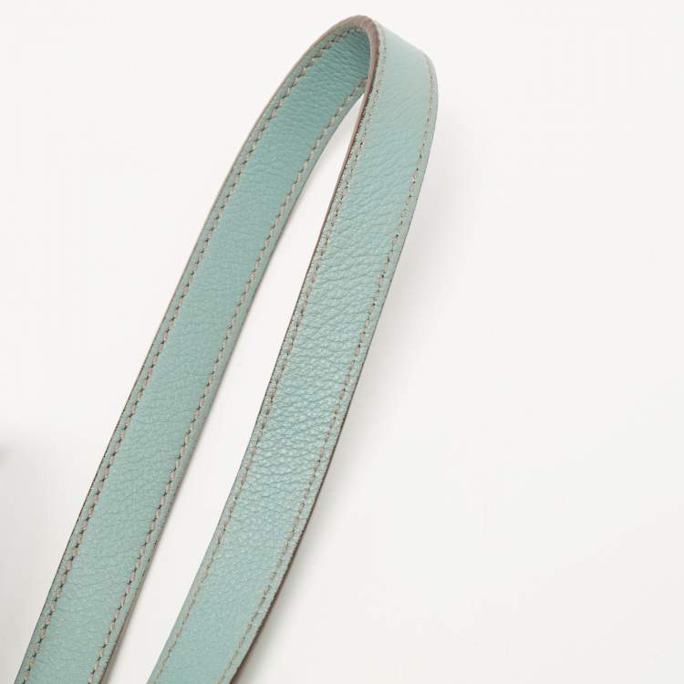 Pre Owned Cartier Mint Green Leather Mini C de Cartier Satchel