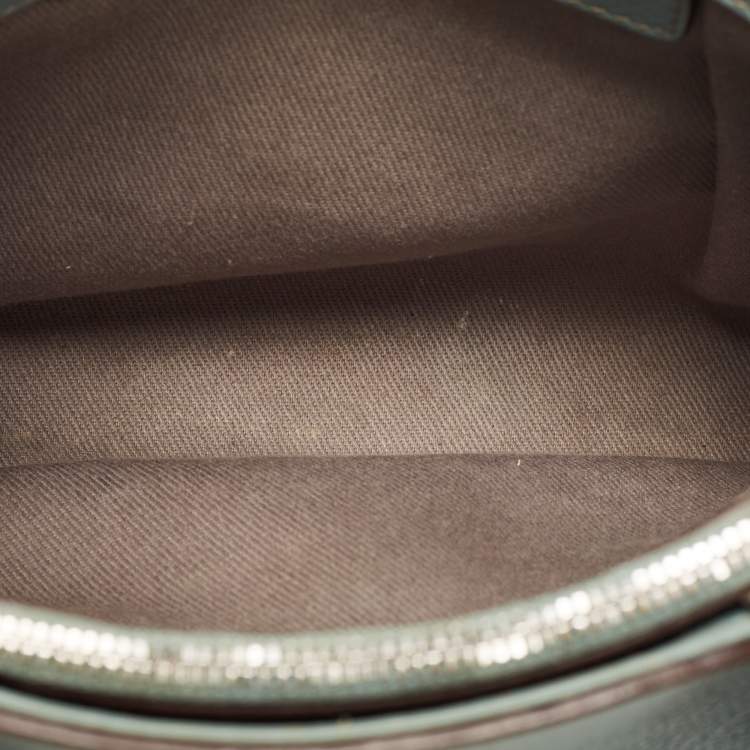 Pre Owned Cartier Mint Green Leather Mini C de Cartier Satchel