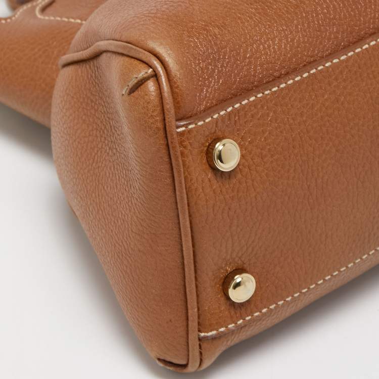 Pre Owned Cartier Brown Leather Small Marcello De Cartier Tote