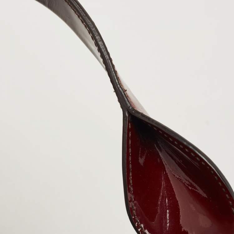 مملوكة مسبقًا Cartier Burgundy Patent Leather Large Marcello de Cartier Bag