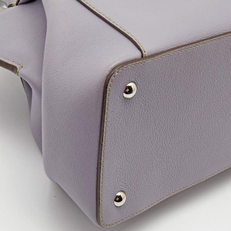 Pre Owned Cartier Lilac Leather C de Cartier Bag
