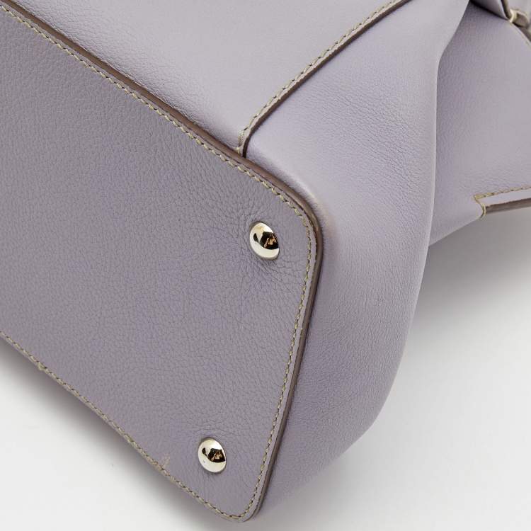 Pre Owned Cartier Lilac Leather C de Cartier Bag