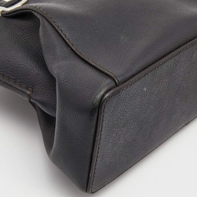 مملوكة مسبقًا Cartier Black Leather Mini C de Cartier Satchel