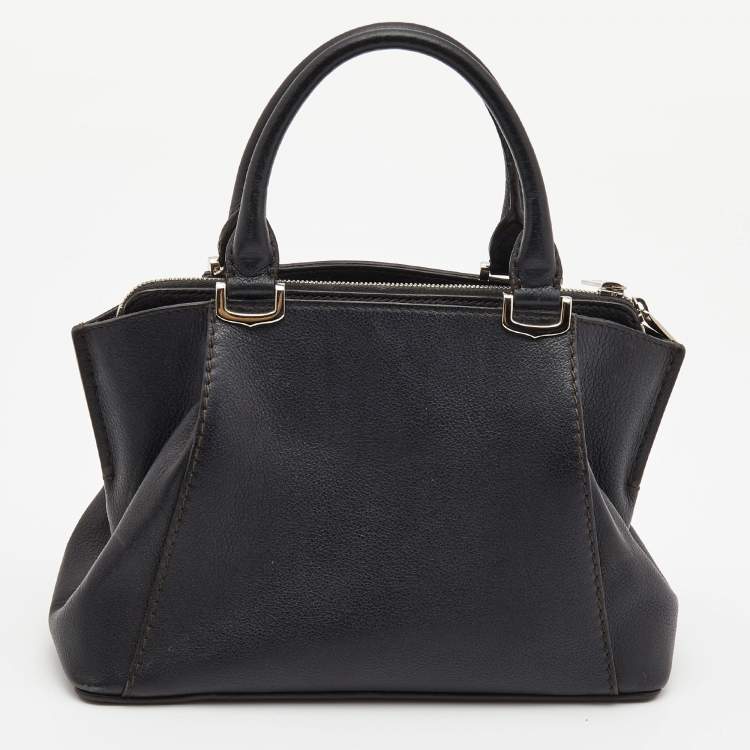 مملوكة مسبقًا Cartier Black Leather Mini C de Cartier Satchel