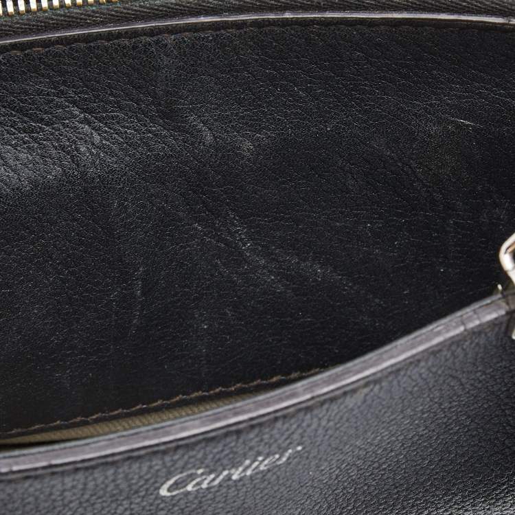مملوكة مسبقًا Cartier Black Leather Mini C de Cartier Satchel