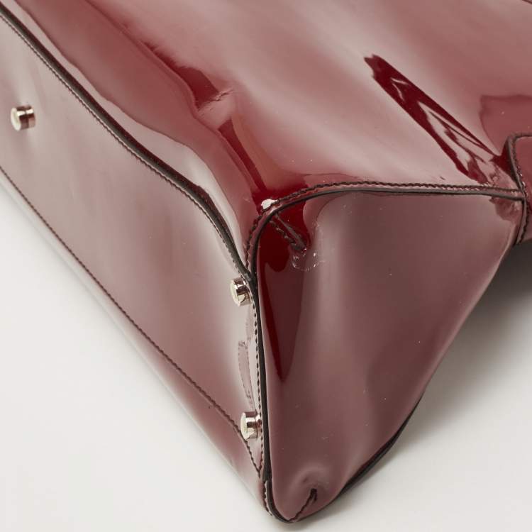 مملوكة مسبقًا Cartier Red Patent Leather Medium Marcello de Cartier Bag