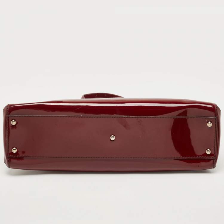 مملوكة مسبقًا Cartier Red Patent Leather Medium Marcello de Cartier Bag