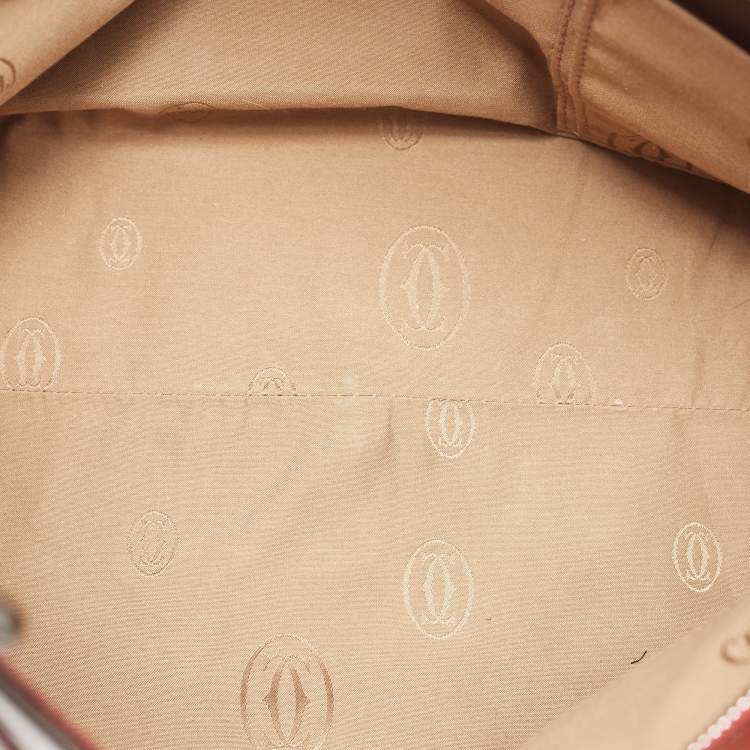مملوكة مسبقًا Cartier Red Patent Leather Medium Marcello de Cartier Bag
