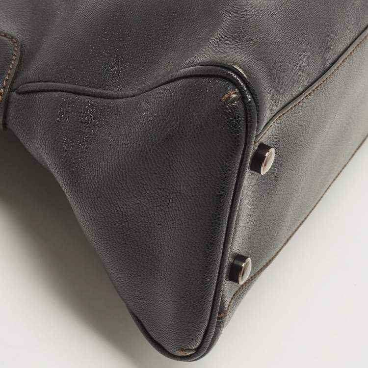 Pre Owned Cartier Black Leather Small Marcello De Cartier Bag