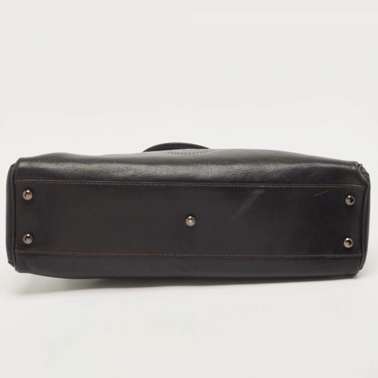 Pre Owned Cartier Black Leather Small Marcello De Cartier Bag
