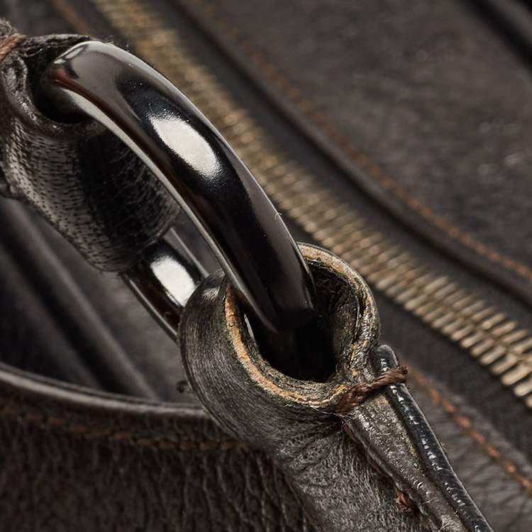 Pre Owned Cartier Black Leather Small Marcello de Cartier Bag