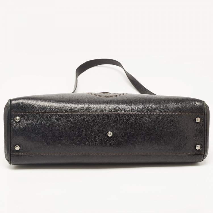 Pre Owned Cartier Black Leather Small Marcello de Cartier Bag