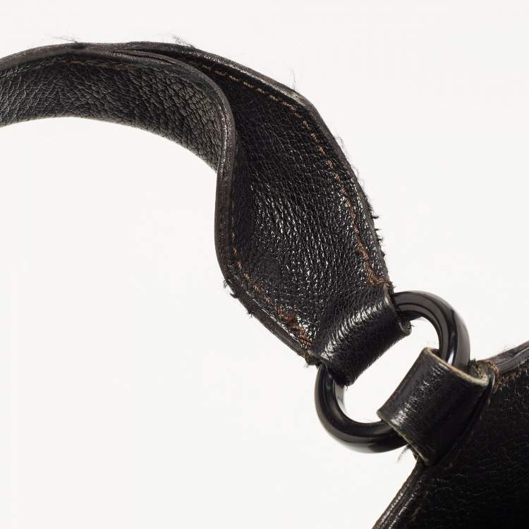 Pre Owned Cartier Black Leather Small Marcello de Cartier Bag