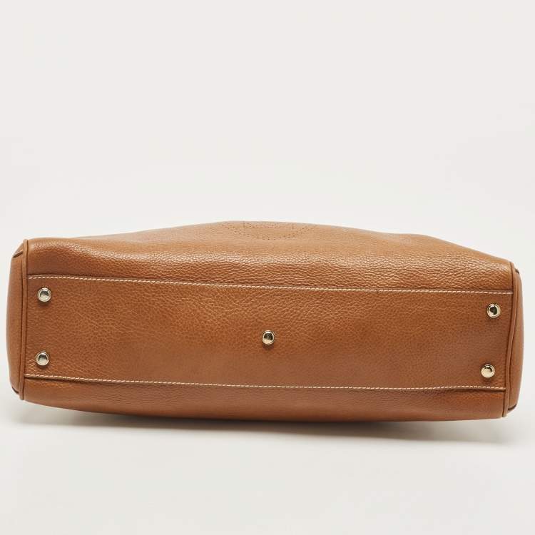 Pre Owned Cartier Brown Leather Marcello De Cartier Satchel