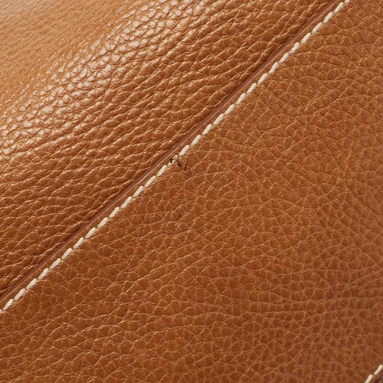 Pre Owned Cartier Brown Leather Marcello De Cartier Satchel