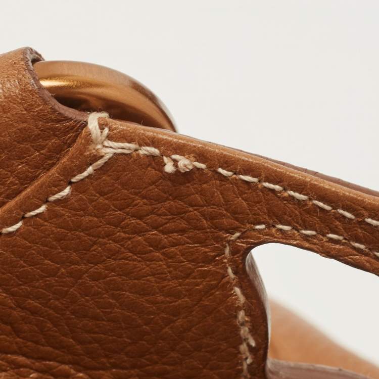 Pre Owned Cartier Brown Leather Marcello De Cartier Satchel