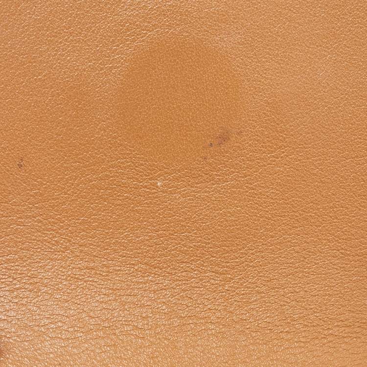 Pre Owned Cartier Tan Leather Mini Guirlande De Cartier Top Handle Bag