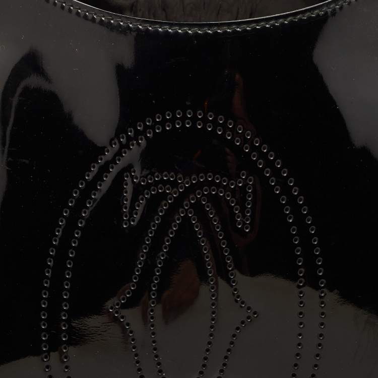 Pre Owned Cartier Black Patent Leather Medium Marcello de Cartier Bag