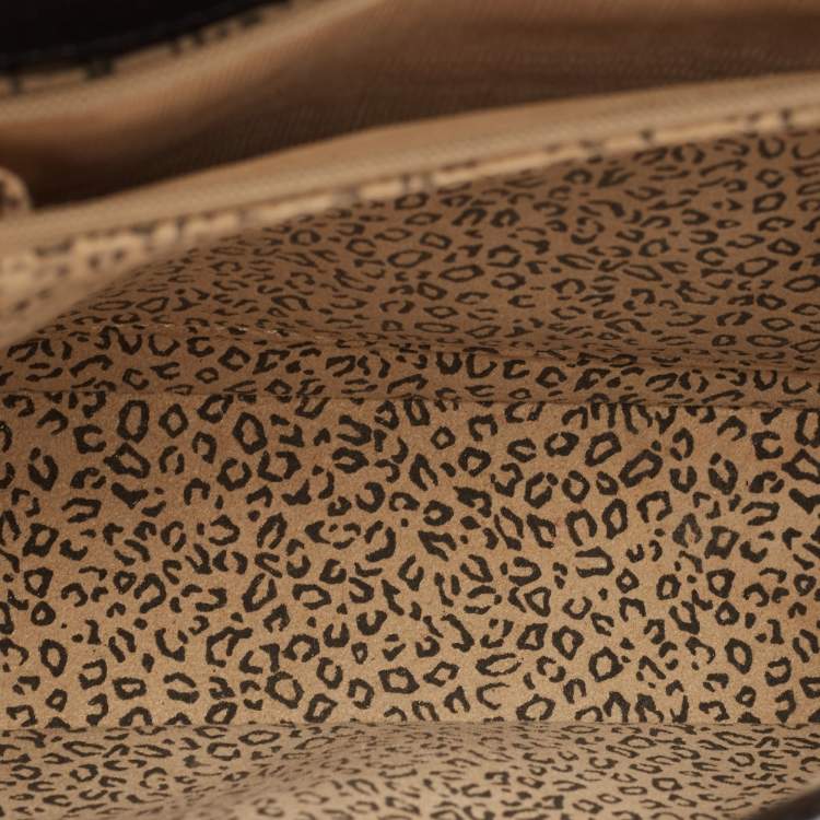 Pre Owned Cartier Black Glossy Leather Panthere Shoulder Bag