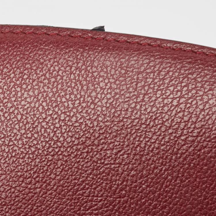 Pre Owned Cartier Red Leather C De Cartier Clutch