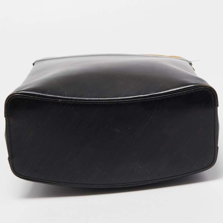Pre Owned Cartier Black Leather Trinity Bag