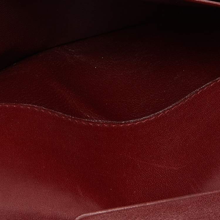 Pre Owned Cartier Burgundy Must de Cartier Long Wallet