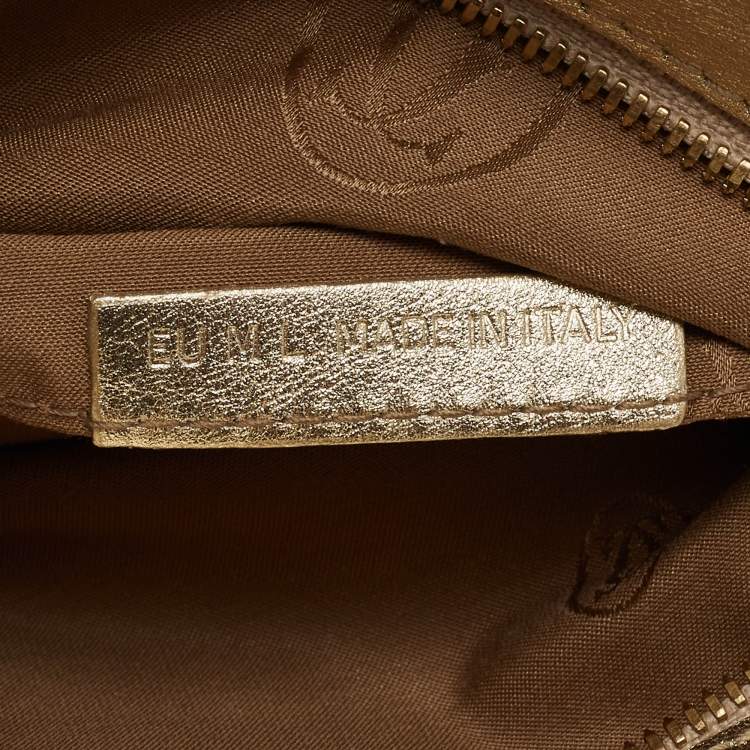 Pre Owned  Cartier Gold Leather Marcello de Cartier Wristlet Clutch