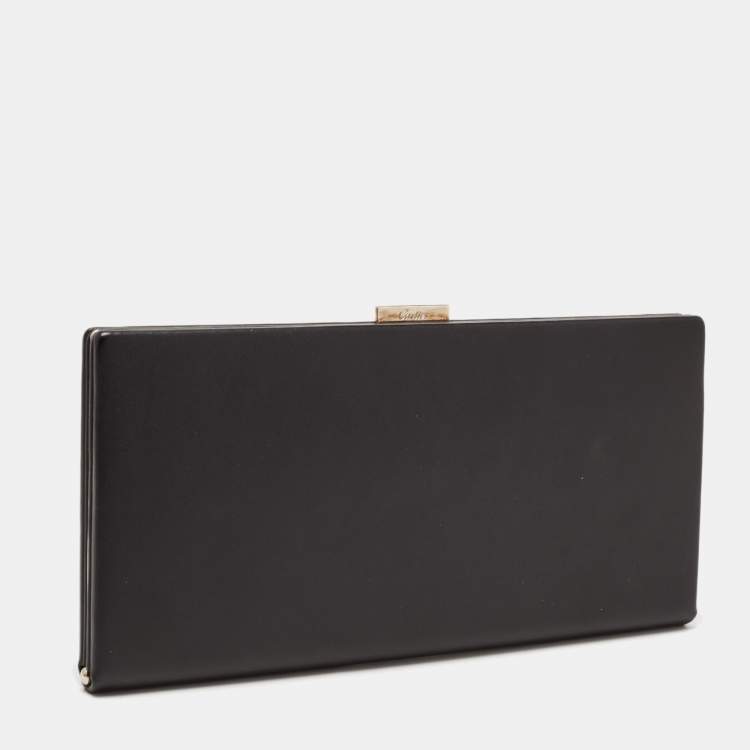 مملوكة مسبقًا Cartier Black Patent Leather Frame Clutch