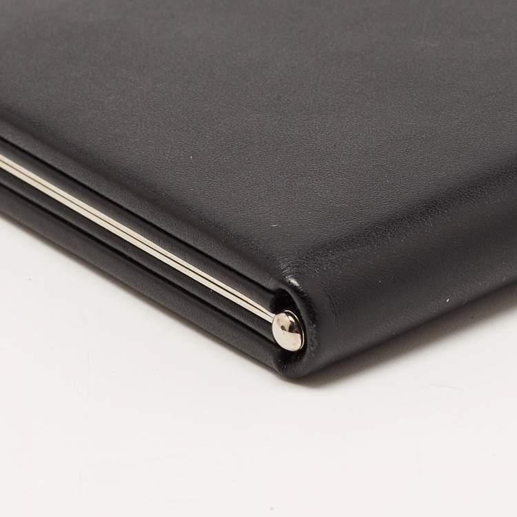 مملوكة مسبقًا Cartier Black Patent Leather Frame Clutch
