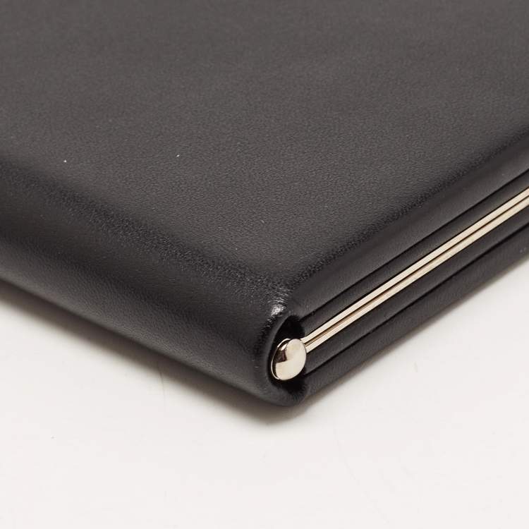مملوكة مسبقًا Cartier Black Patent Leather Frame Clutch
